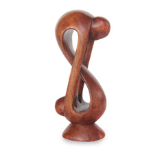 Load image into Gallery viewer, Indonesian Romantic Wood Sculpture - Indivisible Love | NOVICA