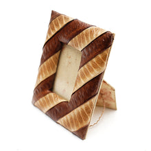 Load image into Gallery viewer, Artisan Crafted Natural Fibers Photo Frame (2x3) - Lamtoro Lurik | NOVICA