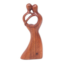 Load image into Gallery viewer, Romantic Dance Wood Sculpture from Bali - Romantic Dance | NOVICA