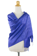 Load image into Gallery viewer, Artisan Crafted Rayon Blend Floral Shawl from Thailand - Mandarin Royal | NOVICA