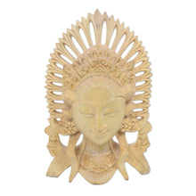 Load image into Gallery viewer, Balinese Janger Dancer Mask in Crocodile Wood - Balinese Janger Dancer | NOVICA
