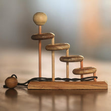 Load image into Gallery viewer, Artisan Crafted Teak Wood Desktop Puzzle Game from Java - Magic Knot | NOVICA