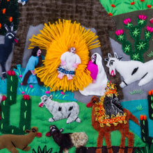 Load image into Gallery viewer, Handcrafted Andean Applique Christmas Stocking - Village Nativity | NOVICA
