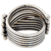 Load image into Gallery viewer, Hand Made Karen Sterling Silver Ring from Thailand - Sterling Hug | NOVICA
