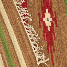 Load image into Gallery viewer, Handwoven Geometric Floral Patterned Wool Runner Rug 2.5x8.5 - Floral Blasts | NOVICA