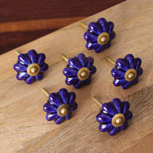 Load image into Gallery viewer, Floral Beauties in Indigo
