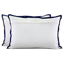 Load image into Gallery viewer, 100% Cotton Embroidered Cushion Cover Pair from India - Bubble Delight | NOVICA