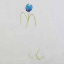 Load image into Gallery viewer, Hand Painted Silk Blend Shawl Blue Poppy Blossom India - Blue Poppy Blossoms | NOVICA