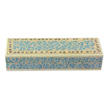 Load image into Gallery viewer, Oil Painted Willow Jewelry Box With Chinar Leaf Motifs - Chinar Charm | NOVICA