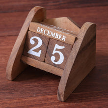 Load image into Gallery viewer, Hand Made Wood Decorative Desk Calendar from Thailand - Time Catcher | NOVICA