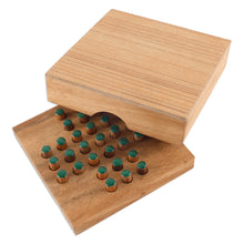 Load image into Gallery viewer, Hand Made Wood Peg Game Teal from Thailand - Elimination | NOVICA
