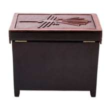 Load image into Gallery viewer, Hand Carved Wood Jewelry Box with Nazca Motif from Peru - Nazca Chamber | NOVICA