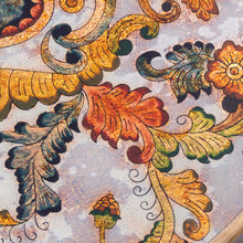 Load image into Gallery viewer, Reverse Painted Glass Tray with Elegant Floral Motifs - Floral Heaven | NOVICA