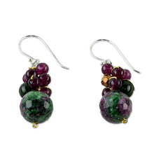 Load image into Gallery viewer, Quartz Beaded Earrings with Sterling Silver Hooks - Luscious Fruit | NOVICA