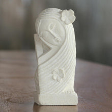 Load image into Gallery viewer, Hand Crafted Sandstone Sculpture of a Woman from Indonesia - Gorgeous Woman | NOVICA