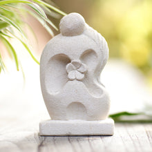 Load image into Gallery viewer, Hand Crafted Romantic Sandstone Sculpture from Indonesia - Melted Hug | NOVICA