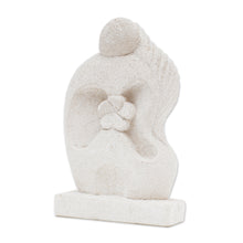 Load image into Gallery viewer, Hand Crafted Romantic Sandstone Sculpture from Indonesia - Melted Hug | NOVICA
