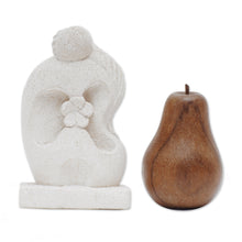 Load image into Gallery viewer, Hand Crafted Romantic Sandstone Sculpture from Indonesia - Melted Hug | NOVICA