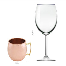 Load image into Gallery viewer, Set of Four Hand Crafted Copper and Brass Mugs from India - Tavern Style | NOVICA