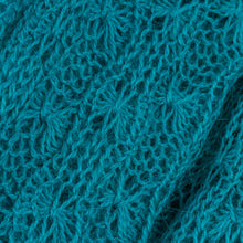 Load image into Gallery viewer, Alpaca Blend Knit Infinity Scarf in Teal from Peru - Fashionable Andes in Teal | NOVICA