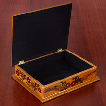 Load image into Gallery viewer, Hummingbird Reverse Painted Glass Decorative Box from Peru - Freedom Hummingbirds | NOVICA