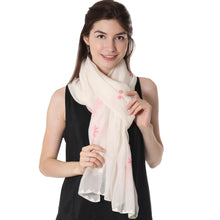 Load image into Gallery viewer, Hand-Embroidered Light Pink Paisley Motif Shawl from India - Pink Blush | NOVICA