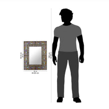 Load image into Gallery viewer, Fair Trade Reverse Painted Glass Wall Mirror from Peru - Colorful Reflection | NOVICA