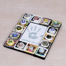 Load image into Gallery viewer, 4x6 Recycled Paper Multicolored Photo Frame from Bali - Rising Temples | NOVICA