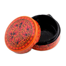 Load image into Gallery viewer, Hand Painted Papier Mache Decorative Box from India - Alluring Delight | NOVICA