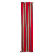 Load image into Gallery viewer, Red Striped 100% Cotton Table Runner from Guatemala - Latin Festival | NOVICA