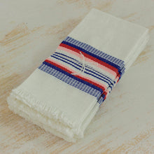 Load image into Gallery viewer, Striped 100% Cotton Napkins from Guatemala (Set of 6) - Dinner Guest | NOVICA