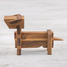 Load image into Gallery viewer, Handcrafted Wood Dog-Shaped Puzzle from Thailand - Excited Puppy | NOVICA