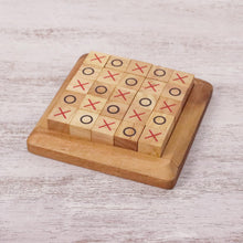 Load image into Gallery viewer, Handcrafted Large Wood Tic-Tac-Toe Board from Thailand - Extreme Tic-Tac-Toe | NOVICA