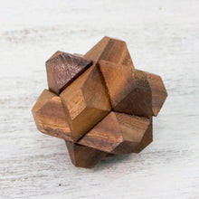Load image into Gallery viewer, Handcrafted Wood Star-Shaped Puzzle from Thailand - Star Challenge | NOVICA