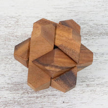 Load image into Gallery viewer, Handcrafted Wood Star-Shaped Puzzle from Thailand - Star Challenge | NOVICA