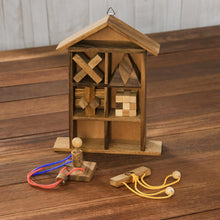 Load image into Gallery viewer, Six Rain Tree Wood Puzzles with Box from Thailand - Household Challenge | NOVICA