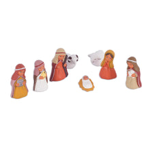 Load image into Gallery viewer, Hand-Painted Ceramic Arabic Nativity Scene from Peru - Arabic Nativity | NOVICA