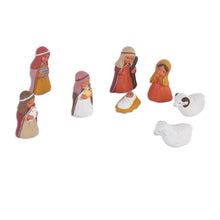 Load image into Gallery viewer, Hand-Painted Ceramic Arabic Nativity Scene from Peru - Arabic Nativity | NOVICA