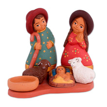 Load image into Gallery viewer, Hand-Painted Ceramic Andean Nativity Scene from Peru - Resplendent Nativity | NOVICA