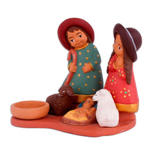 Load image into Gallery viewer, Hand-Painted Ceramic Andean Nativity Scene from Peru - Resplendent Nativity | NOVICA