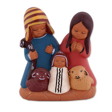 Load image into Gallery viewer, Hand-Painted Cultural Ceramic Nativity Scene from the Andes - Andean Home | NOVICA