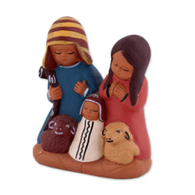 Load image into Gallery viewer, Hand-Painted Cultural Ceramic Nativity Scene from the Andes - Andean Home | NOVICA