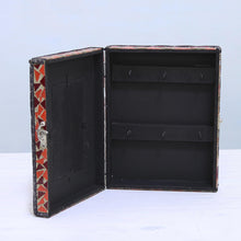 Load image into Gallery viewer, Glass Mosaic Key Cabinet and 4x6 Photo Frame from India - Mosaic Magnificence | NOVICA