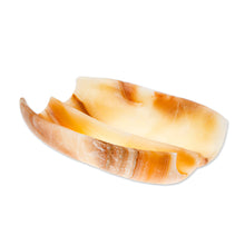 Load image into Gallery viewer, Artisan Crafted Modern Centerpiece in Natural Mexican Onyx - On Nature's Wings | NOVICA