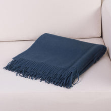 Load image into Gallery viewer, 100% Baby Alpaca Throw Blanket in Solid Teal from Peru - Blissful Dream in Teal | NOVICA