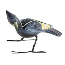 Load image into Gallery viewer, Hand Sculpted Ceramic Ivory-Billed Woodpecker Figurine - Ivory-Billed Woodpecker | NOVICA