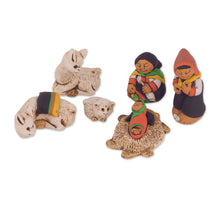 Load image into Gallery viewer, Andean Style Petite Ceramic Nativity Scene (7 Pieces) - Hope of the Andes | NOVICA