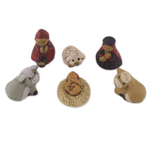 Load image into Gallery viewer, Andes Handcrafted 7 Piece Diminutive Ceramic Nativity Scene - Christmas Meditation | NOVICA