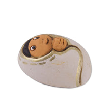 Load image into Gallery viewer, 7 Piece Egg-Shaped Diminutive Ceramic Nativity Scene - Christmas Egg-citement | NOVICA