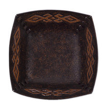 Load image into Gallery viewer, Pre-Hispanic Motif Handcrafted Tooled Leather Catchall - Kuelap Memories | NOVICA